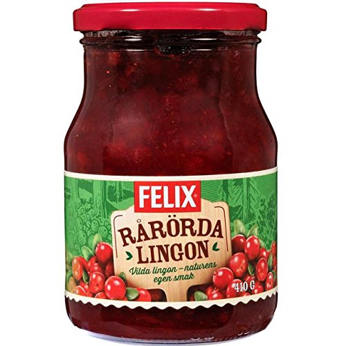 Felix Rårörda Lingon - Preiselbeerenfruchtaufstrich, 410g Glas Felix Rårörda Lingon - Preiselbeerenfruchtaufstrich, 410g Glas von Scandinavian Kitchen