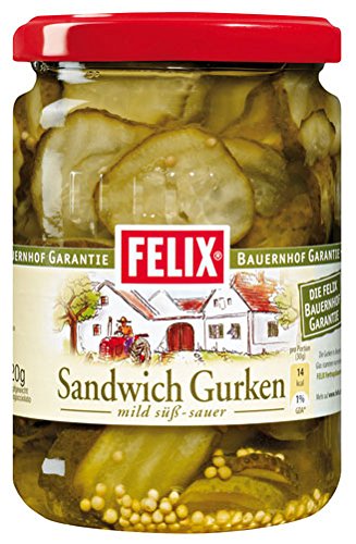 Felix Sandwich-Gurken mild, süß-sauer - 570gr von Felix