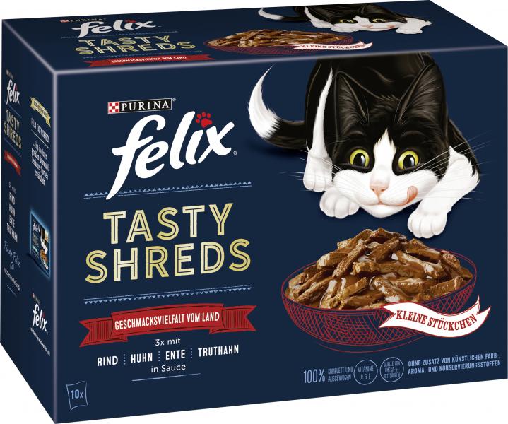 Felix Tasty Shreds Geschmacksvielfalt vom Land von Felix