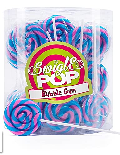 Spirallollies | Mini Lutscher |Swingle Pop Bubble Gum |12gx50 Stk. von Felko