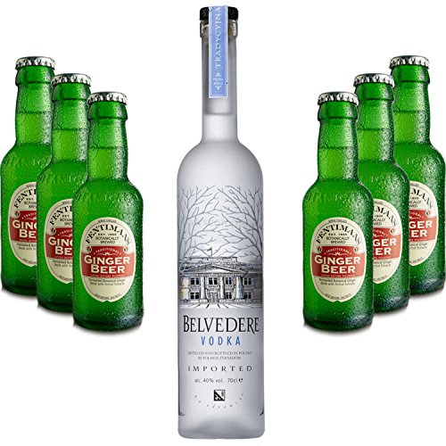 Moscow Mule Set - Belvedere Vodka 0,7l 700ml (40% Vol) + 6x Fentimans Ginger Beer 200ml - Inkl. Pfand MEHRWEG von Fentimans-Fentimans
