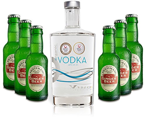 Moscow Mule Set - Organic Vodka 0,7l 700ml (40% Vol) + 6x Fentimans Ginger Beer 200ml - Inkl. Pfand MEHRWEG von Fentimans-Fentimans