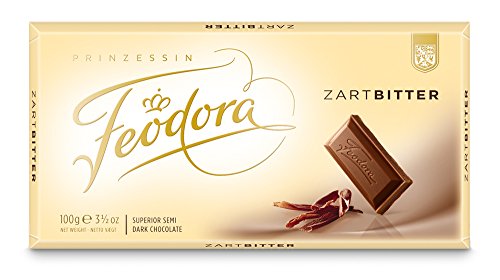 Feodora Chocolade-Tafel Tradition Zart-Bitter, 10er Pack (10 x 100 g) von Feodora