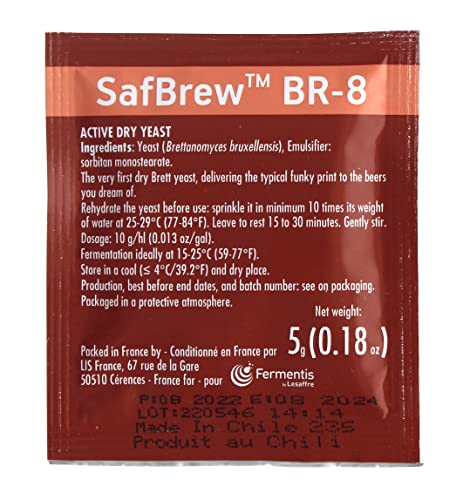 Fermentis Safbrew™ BR-8 Bierhefe obergärig + belgische Wildhefe + Brettanomyces bruxellensis Home Brew Heimbrauen Bier selber machen von Fermentis