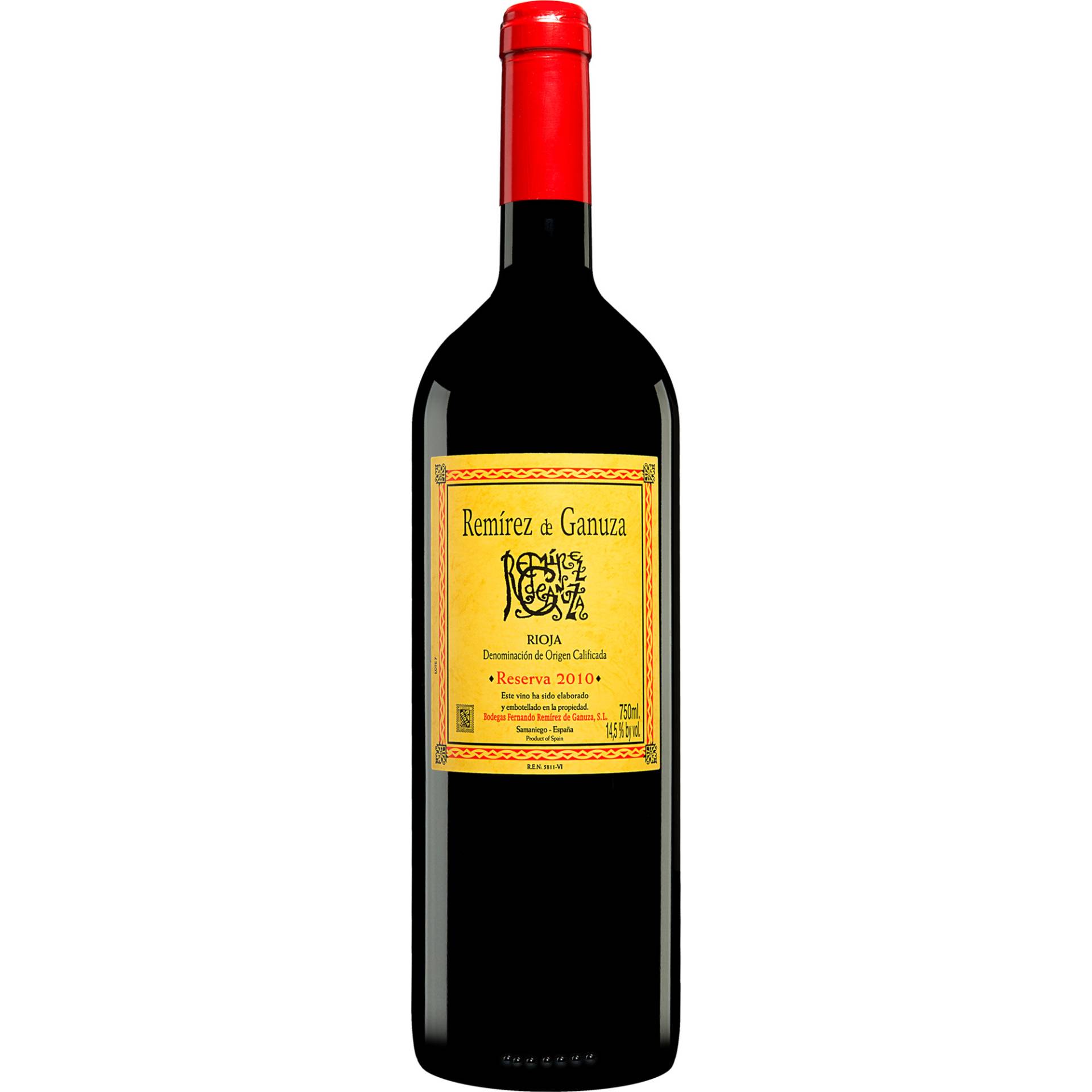 Remírez de Ganuza Reserva 2010  0.75L 14.5% Vol. Rotwein Trocken aus Spanien von Fernando Remírez de Ganuza