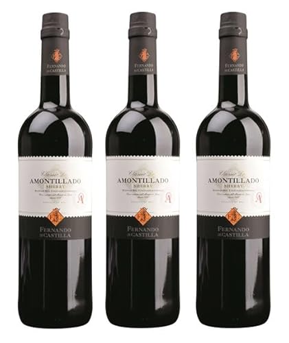 3x 0,75l - Fernando de Castilla - Classic - Amontillado - Jerez D.O.P. - Andalusien - Spanien - Sherry trocken 3x 0,75l - Fernando de Castilla - Classic - Amontillado - Jerez D.O.P. - Andalusien - Spanien - Sherry trocken von Fernando de Castilla