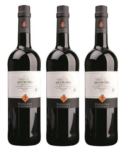 3x 0,75l - Fernando de Castilla - Classic - Oloroso - Jerez D.O.P. - Andalusien - Spanien - Sherry trocken 3x 0,75l - Fernando de Castilla - Classic - Oloroso - Jerez D.O.P. - Andalusien - Spanien - Sherry trocken von Fernando de Castilla