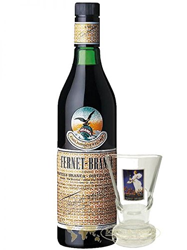 Fernet-Branca Kräuterbitter 0,7l inkl. Original Glas von Fernet Branca