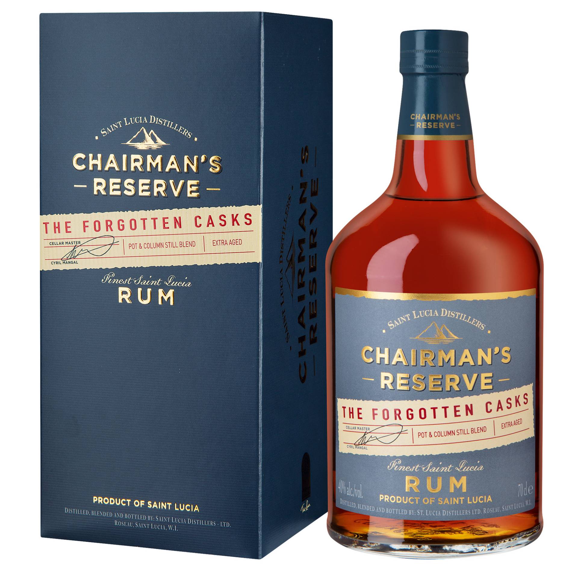 Chairman's Reserve Rum "The Forgotten Casks", St. Lucia, 0,7 L, 40,0% Vol. in Etui, Spirituosen von Ferrand Deutschland GmbH, Sundernallee 75, 53636 Iserlohn, Deutschland