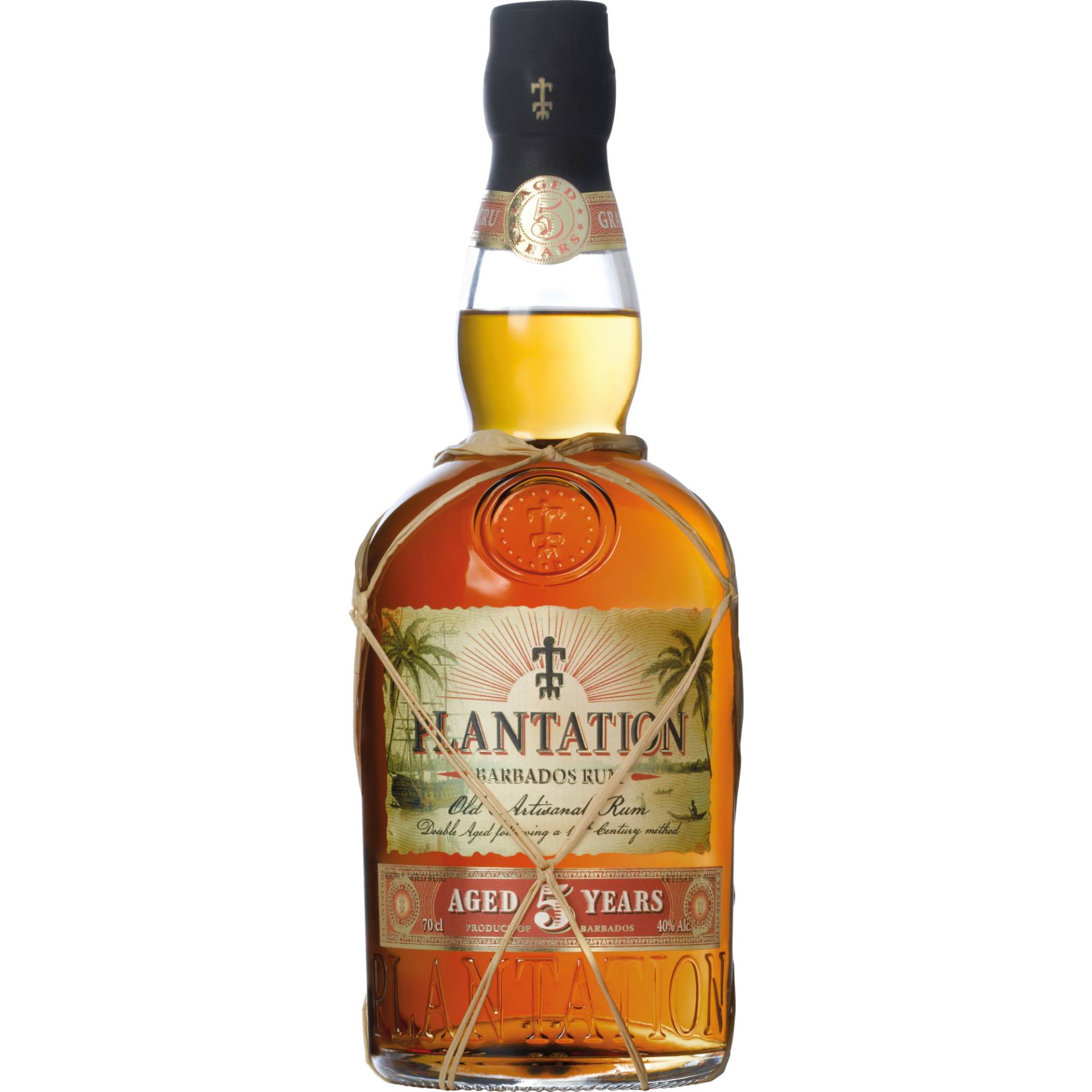 Plantation Rum Barbados 5 Years, 0,7 L, 40% Vol., Spirituosen von Ferrand Deutschland GmbH, Sundernallee 75, D-53636 Iserlohn