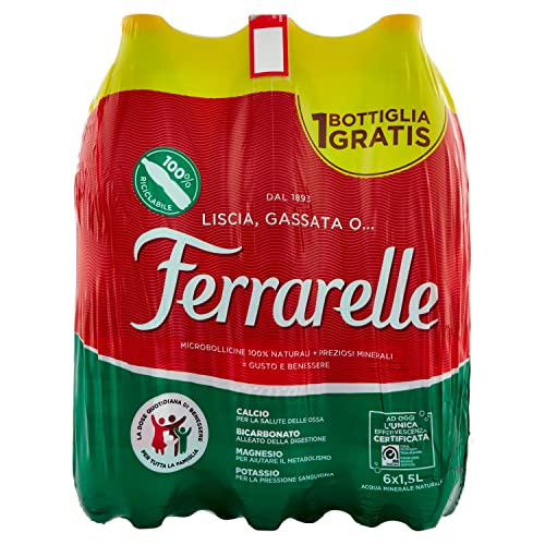 Ferrarelle Effektives natürliches Wasser, 6 x 1,5 l von Ferrarelle