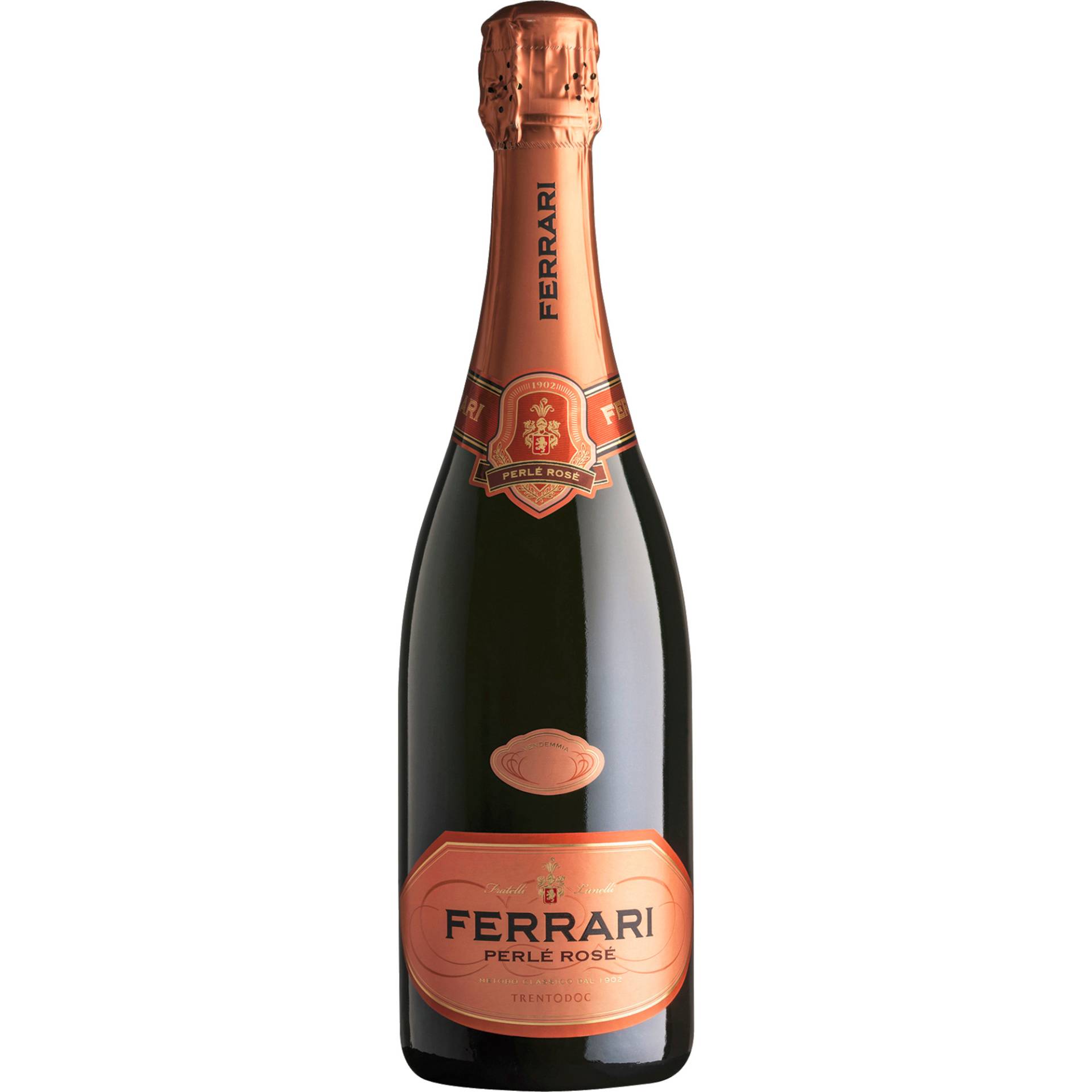 Ferrari Perlé Rosé, Trentodoc, Magnum, Trentino, 2016, Schaumwein Ferrari Perlé Rosé, Trentodoc, Magnum, Trentino, 2016, Schaumwein von Ferrari F.lli Lunelli S.p.A.,38040,Trento,Italien