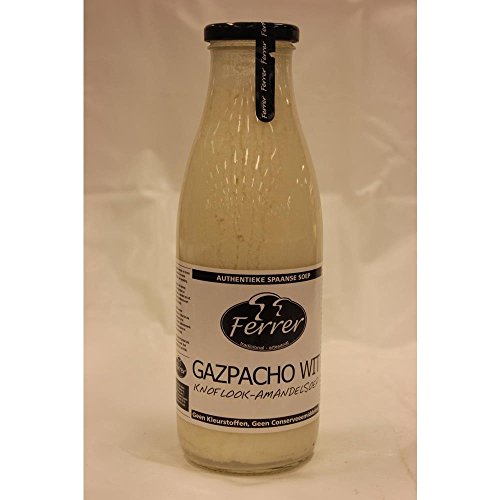 Ferrer Gazpacho Wit Knoflook-Amandelsoep 720ml Flasche (Weißes Knoblauch Mandel Gazpacho) von Ferrer