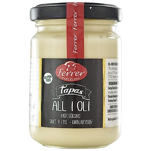 Ferrer Salsa All i Oli 130g Glas (Knoblauchsauce) von Ferrer