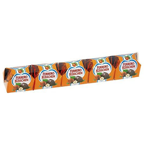 Ferrero Küsschen Nusspralinen mit Milch und Halbbitterschokolade 44g Ferrero Küsschen Nusspralinen mit Milch und Halbbitterschokolade 44g von Ferrero Deutschland GmbH