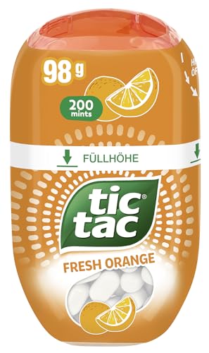 Ferrero tic tac fresh orange – Dragees mit Orangengeschmack – 8 x 98 g Packungen von Ferrero