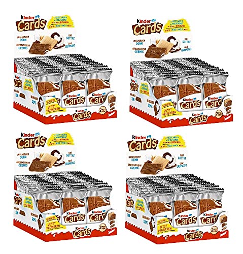 120 Ferrero Kinder Cards a 25.6g Waffel in Keksform von Duplo