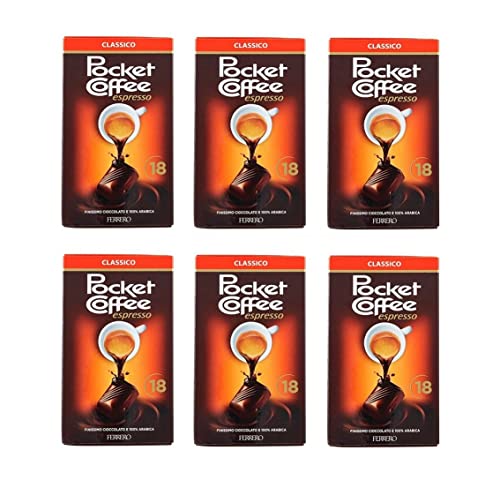 6x Ferrero Pocket Coffee Espresso 18 Pezzi Pralinen mit flüssigem Kaffee gefüllt 225g 6x Ferrero Pocket Coffee Espresso 18 Pezzi Pralinen mit flüssigem Kaffee gefüllt 225g von FOXCUP