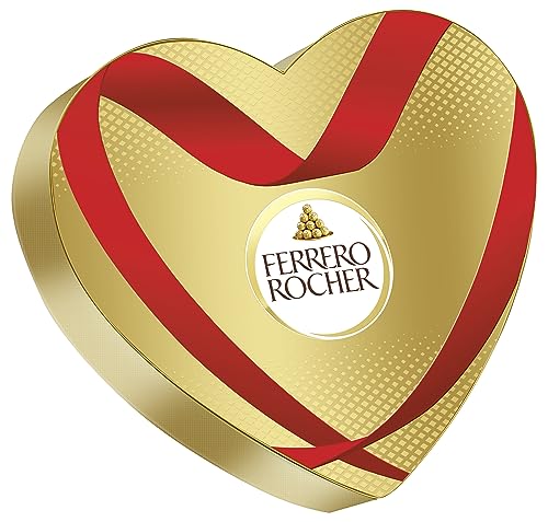 Ferrero Rocher Herz – Knusprig-cremige Nuss-Pralinen-Spezialität als Geschenkbox in Herzform – Muttertagsgeschenk für Mama – 1 Packung 125 g Ferrero Rocher Herz – Knusprig-cremige Nuss-Pralinen-Spezialität als Geschenkbox in Herzform – Muttertagsgeschenk für Mama – 1 Packung 125 g von Ferrero
