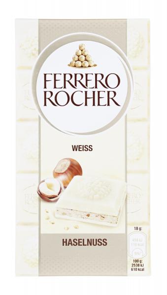 Ferrero Rocher Tafel Weiß Haselnuss Ferrero Rocher Tafel Weiß Haselnuss von Ferrero Rocher