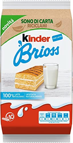 120x Kinder Ferrero Brioss Kuchen mit Milch italienisch classic brioche kekse von Ferrero