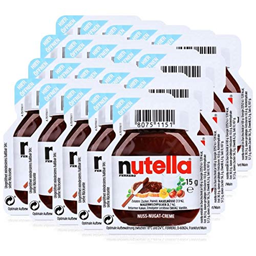 20x Ferrero Nutella Nuss-Nougat-Creme Brotaufstrich Portionspackung 15g 20x Ferrero Nutella Nuss-Nougat-Creme Brotaufstrich Portionspackung 15g von Ferrero