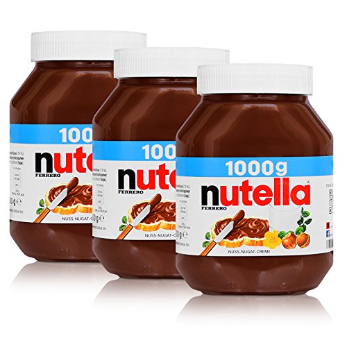 3x Ferrero Nutella Glas Brotaufstrich Schokolade 1000g 3x Ferrero Nutella Glas Brotaufstrich Schokolade 1000g von Ferrero