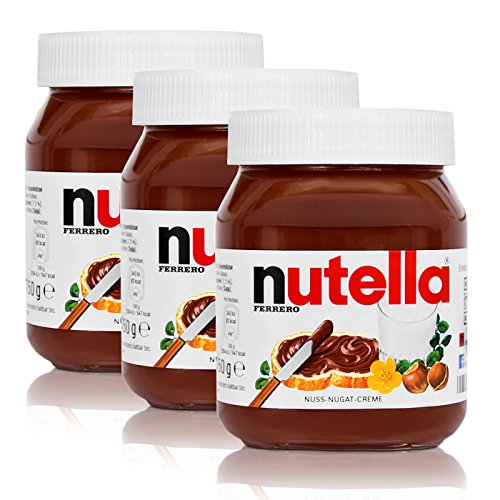 3x Ferrero Nutella Glas Brotaufstrich Schokolade 450g 3x Ferrero Nutella Glas Brotaufstrich Schokolade 450g von Ferrero