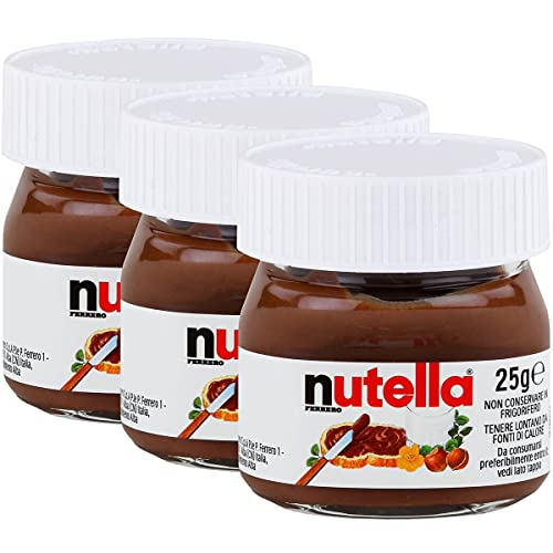 3x Ferrero Nutella World Glas Brotaufstrich Schokolade 25g von Ferrero