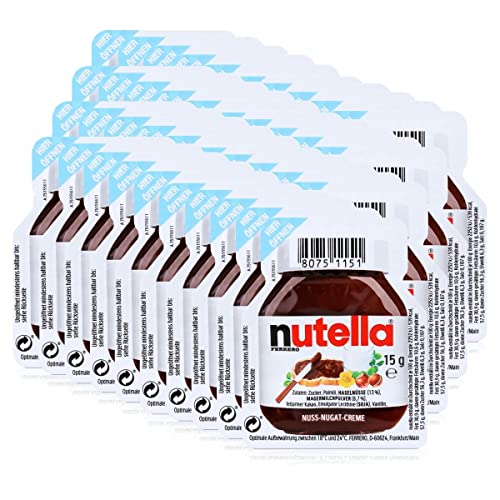 40x Ferrero Nutella Nuss-Nougat-Creme Brotaufstrich Portionspackung 15g von Ferrero