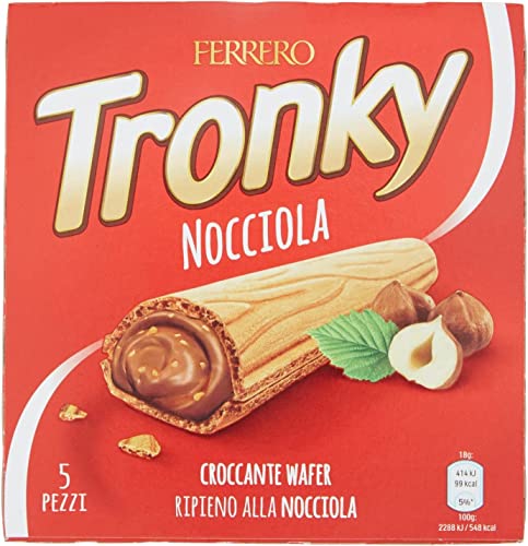 FERRERO Tronky Riegel Haselnuss Schokoriegel kekse kuchen schoko waffeln 5x 18g von Ferrero
