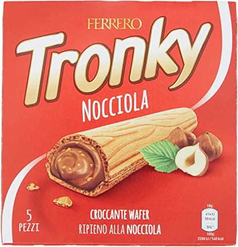 FERRERO Tronky Riegel Haselnuss Schokoriegel kekse kuchen schoko waffeln 5x 18g FERRERO Tronky Riegel Haselnuss Schokoriegel kekse kuchen schoko waffeln 5x 18g von Ferrero