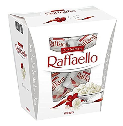 Ferrero Raffaello – Feine Creme, knackige Mandel, knusprige Waffel und Kokosflocken – 1 Packung à 230 g Ferrero Raffaello – Feine Creme, knackige Mandel, knusprige Waffel und Kokosflocken – 1 Packung à 230 g von Ferrero