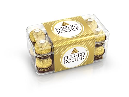 Ferrero Rocher – Knusprig-cremige Nuss-Pralinen-Spezialität – 1 Packungen à 16 Einzelpralinen Ferrero Rocher – Knusprig-cremige Nuss-Pralinen-Spezialität – 1 Packungen à 16 Einzelpralinen von Ferrero