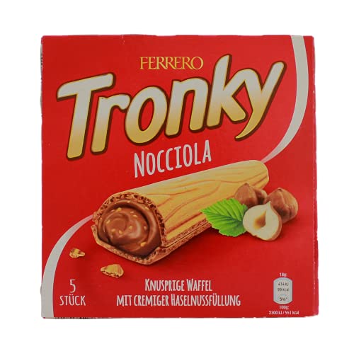 Ferrero Tronky Nocciola Knusprige Waffel mit cremiger Haselnussfüllung, 20er Pack (20 x 90g) von Ferrero