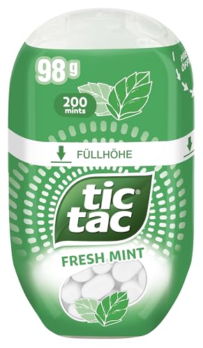 Ferrero tic tac fresh mint – Dragees mit Minzgeschmack – 1 x 98 g Packung von Ferrero