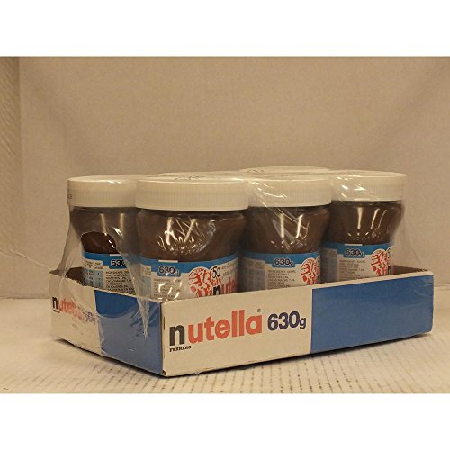 Nutella 6 x 630g Glas (Nuss Nougat Creme) von Ferrero