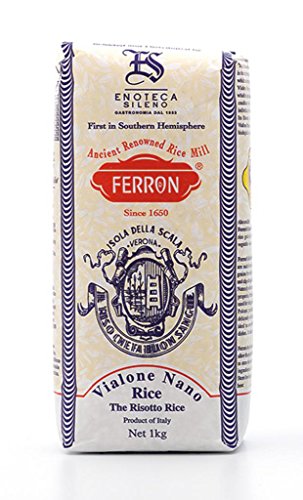 Ferron Riso Vialone Nano IGP - feiner Mittelkornreis für Risotto (1 x 1 Kg) von Ferron