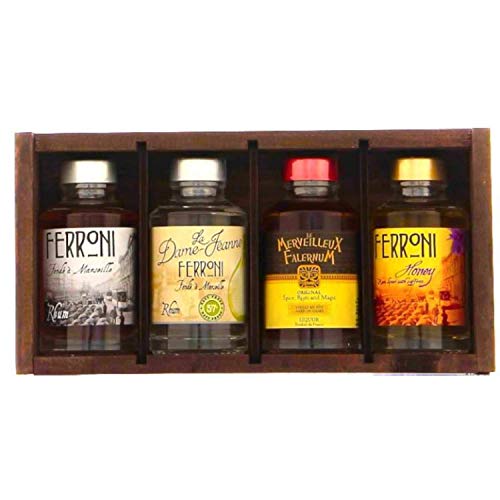 Entdeckungslos Rum & Likör de Provence Maison Ferroni - 4 Flaschen 10cl - Spirituosen im Karton von Wine And More