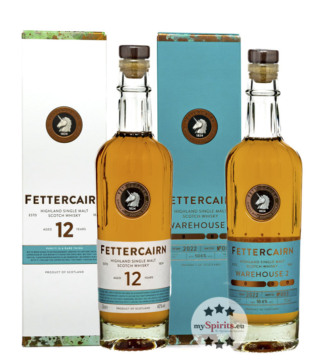 Fettercairn Set: Warehouse 2 Batch 3 & 12 Jahre Whisky (40 & 50,6 % Vol., 1,4 Liter) von Fettercairn