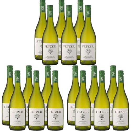 Fetzer Sundial Chardonnay Trocken | Kalifornischer Weißwein mit Fruchtigen Aromen | (1 x 0,75l) (Packung mit 3) von Fetzer