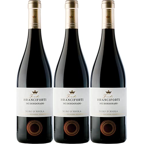 Branciforti dei Bordonaro Nero d´Avola Terre Siciliane IGT Rotwein Wein Italien Inkl FeinWert E-Book (3 x 0,75l) von GREAT BRITISH TRADING LIMITED