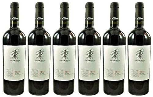6 Flaschen I Tratturi Rosso Salento IGT 2022 von Feudi di San Marzano im Sparpack (6x0,75l), trockener Rotwein aus Apulien von Feudi di San Marzano