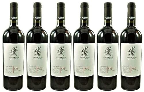 6 Flaschen I Tratturi Rosso Salento IGT 2021 von Feudi di San Marzano im Sparpack (6x0,75l), trockener Rotwein aus Apulien von Feudi di San Marzano