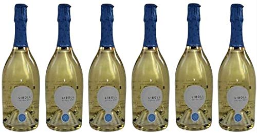 6 x Vino Spumante Liboll Extra Dry von Feudi di San Marzano im Sparpack (6x0,75l), trockener Spumante aus Apulien von Feudi di San Marzano
