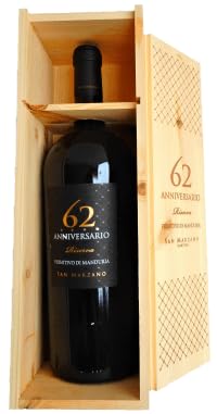 Primitivo di Manduria DOP Riserva 62 Anniversario 2018 Magnum in OHK Feudi di San Marzano, trockener Spitzenrotwein aus Apulien von Feudi di San Marzano