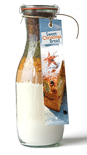 Backmischung im Weckglas für süßes Weihnachtsbrot- Raffinierte Geschenkidee für Backfreunde- Backzutaten für die einfache Zubereitung von süßem Weihnachtsbrot- Gourmetbackmischung von Feuer & Glas von Feuer und Glas