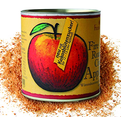 Feuer & Glas® Apfelsaft-Gewürz mit Kokosblüten-Zucker, 180g - Fire Roasted Cinnamon Apple Spices Gewürzpulver von Feuer und Glas