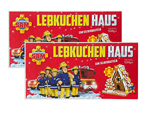 Feuerwehrmann Sam Lebkuchenhaus, 2er Pack (2 x 499 g) von Fireman Sam