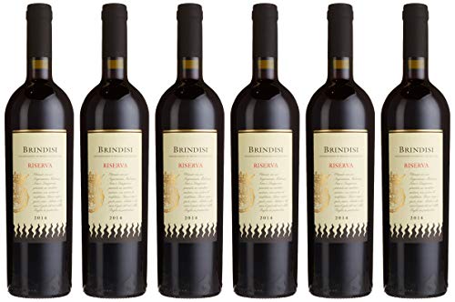 Brindisi Riserva DOC "Fiamme Nere" Rotwein Apulien trocken (6 x 0.75l) von Fiamme Nere